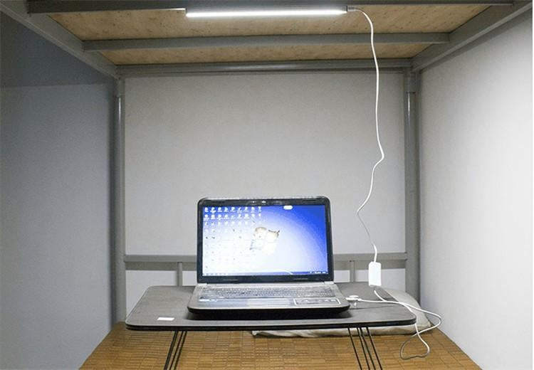 Y100 35cm White USB LED Strip Light , Portable 5V 650mA 5500-6500K with Switch