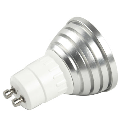 GU10 3W RGB Flash LED Light Bulb with Remote Controller, AC 85-265V, Luminous Flux: 240-270lm