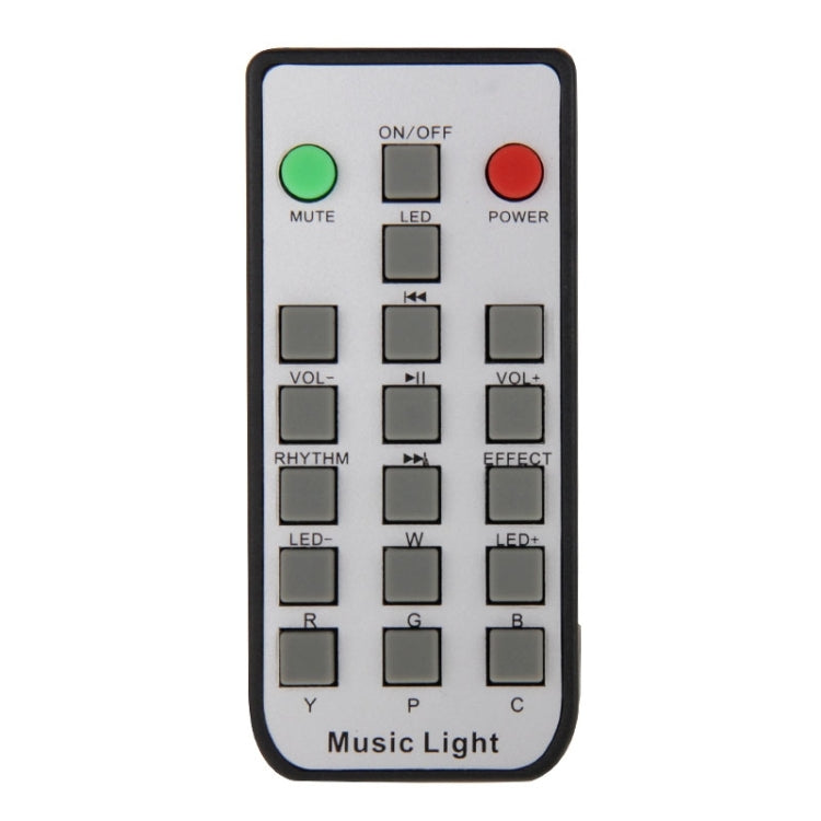 Bluetooth 4.0 Music Audio Speaker LED Color Bulb Light Lamp with Remote Controller, E27(White)