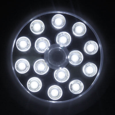 3W Human Sensor LED Light Lamp, 250LM, 15 LED, Day White Light, Sensitive Distance: 3-5m, 3 x AA Batteries (not included)(White)