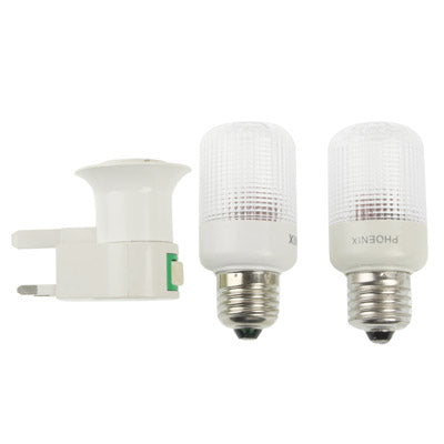 E27 / UK Plug 3W Night Light Lamp, 270LM, White Light, Dim, with Switch, AC 240V
