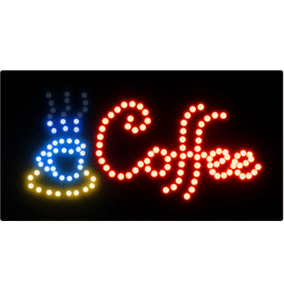 Coffee Electronic Flashing LED Sign, Size: 50 x 25 x 3cm, AC 220V