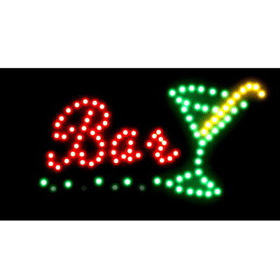 Bar Electronic LED Flashing Sign, Size: 50 x 25 x 3cm, AC 220V