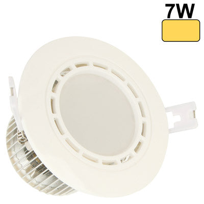 7W / 630 Lumen High Quality Acrylic + Aluminum Material Warm White Light LED Energy Saving Down light with Waterproof LED Driver (AC85V - 265V)