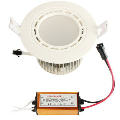 7W / 630 Lumen High Quality Acrylic + Aluminum Material Warm White Light LED Energy Saving Down light with Waterproof LED Driver (AC85V - 265V)