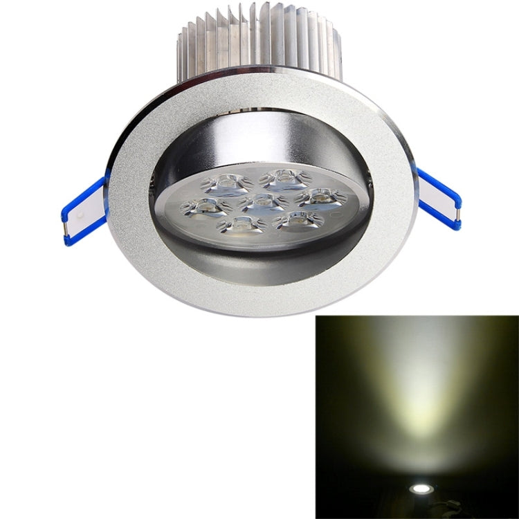 7W 600LM Down Light Ceiling Lights Bulb, 7 LED, White Light, with Power Driver, AC 85-265V, Hole Size: 90mm