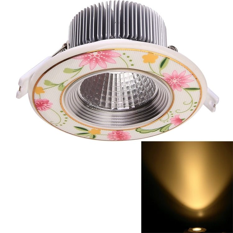 YouOKLight 5W 500LM Warm White Light COB LED Ceramics Down Light Ceiling Lights Bulb with Power Driver, AC 85-265V, Hole Size: 70mm