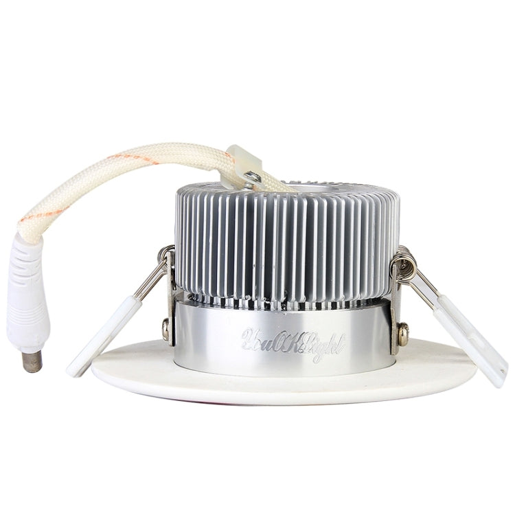 YouOKLight 5W 500LM Warm White Light COB LED Ceramics Down Light Ceiling Lights Bulb with Power Driver, AC 85-265V, Hole Size: 70mm