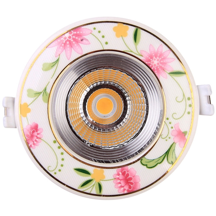 YouOKLight 5W 500LM Warm White Light COB LED Ceramics Down Light Ceiling Lights Bulb with Power Driver, AC 85-265V, Hole Size: 70mm