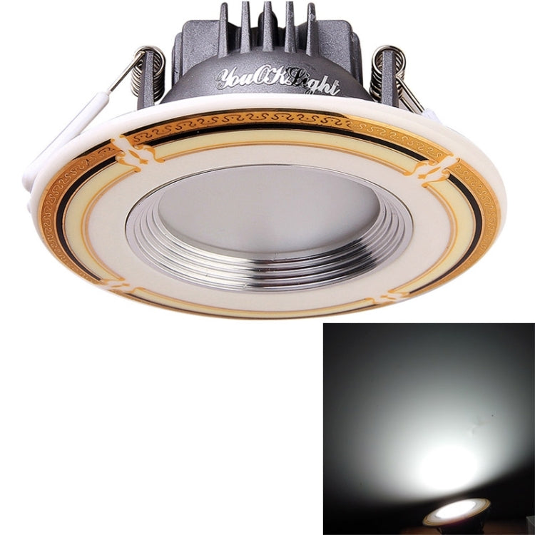 YouOKLight 5W 500LM White Light 10 LED SMD 5630 Ceramics Down Light Ceiling Lights Bulb with Power Driver, AC 85-265V, Hole Size: 70mm