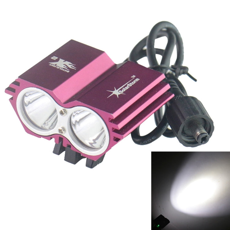 Solarstorm 15W 2-LED High Power Headlight Bicycle Headlamp, Luminous Flux: 1200lm