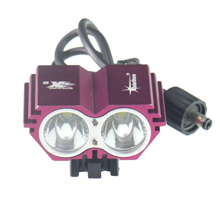 Solarstorm 15W 2-LED High Power Headlight Bicycle Headlamp, Luminous Flux: 1200lm