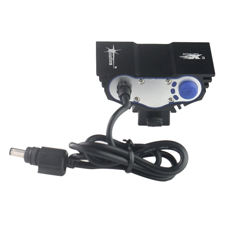 X3 30W T6 N3 IPX5 Waterproof 3-LED High Power Headlight Bicycle Headlamp, Luminous Flux: 1200lm