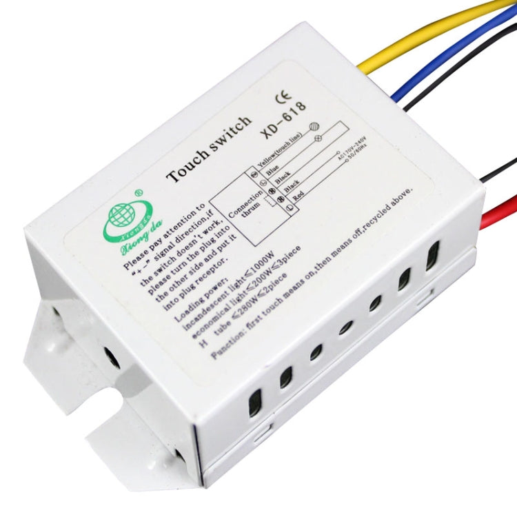 LED Electrostatic Inductive Touch Sensor Light Switch (120~240V), XD618