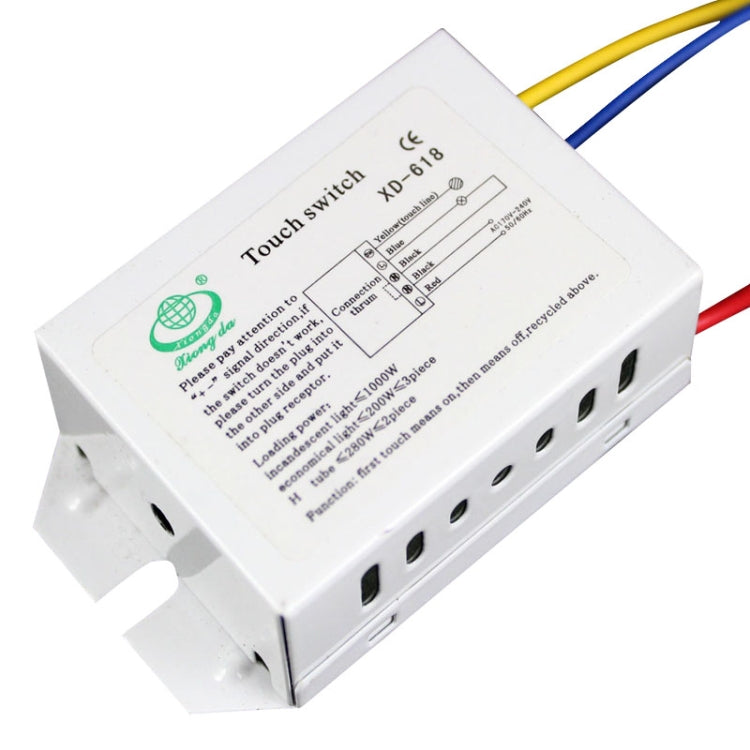 LED Electrostatic Inductive Touch Sensor Light Switch (120~240V), XD618