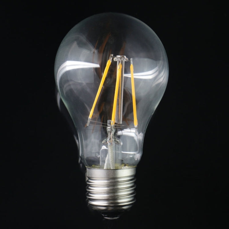 E27 6W 600LM Globe Bulb Lamp, 6 Filament COB LED, 2600-3300K Warm White Light , AC 85-265V