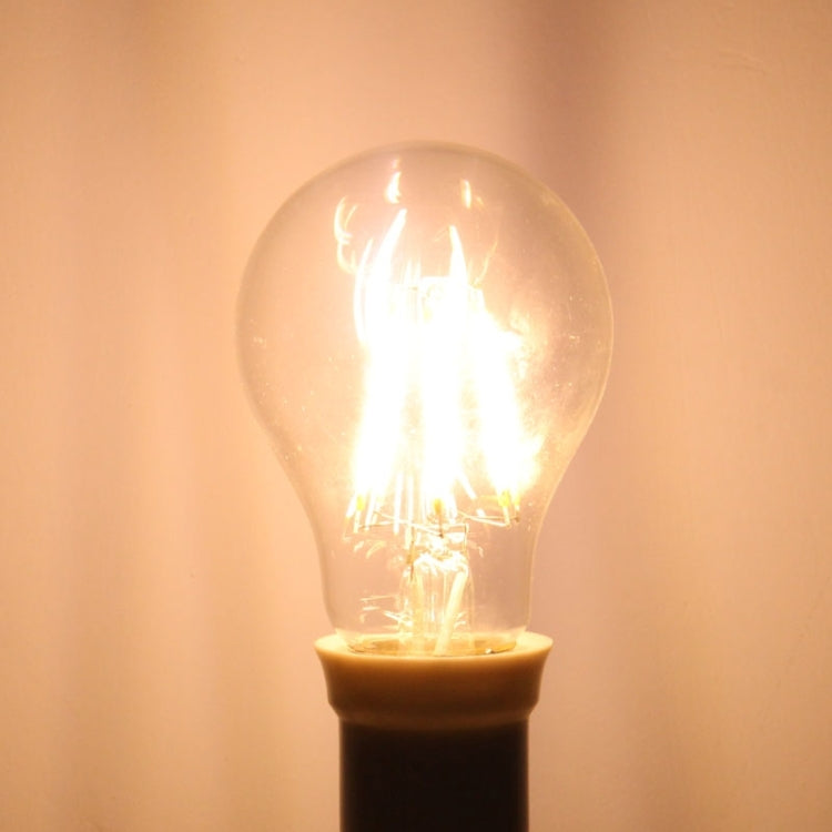 E27 6W 600LM Globe Bulb Lamp, 6 Filament COB LED, 2600-3300K Warm White Light , AC 85-265V