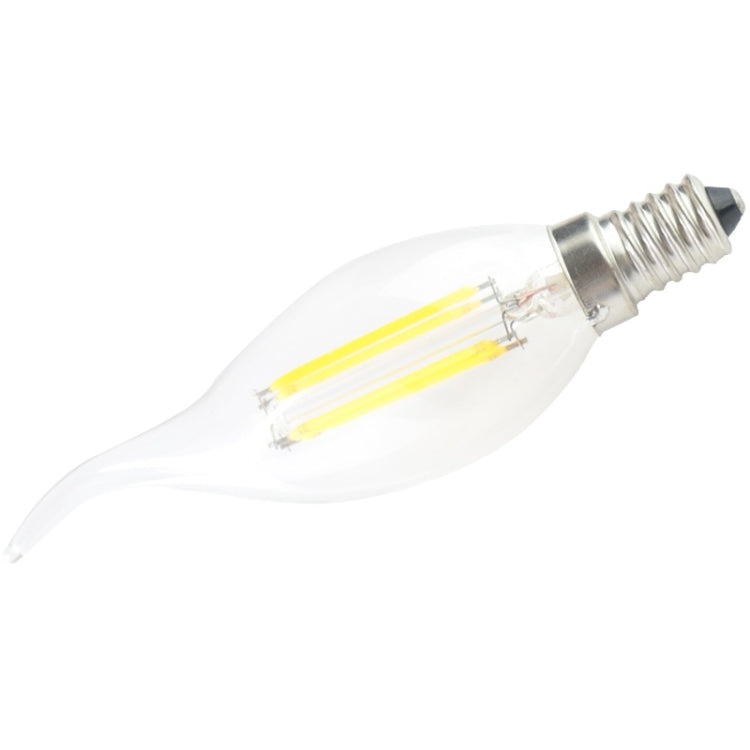 E14 4W Warm White 4 COB LED Bulb, 400 LM 2600-3300K Candle Light, AC 85-265V