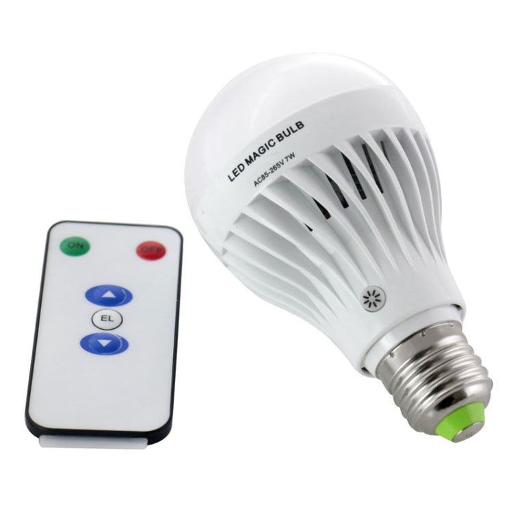 E27 5-7W Rechargeable LED Emergency Light Bulb, 30 LED SMD 2835, with Remote Control, AC 85V-265V