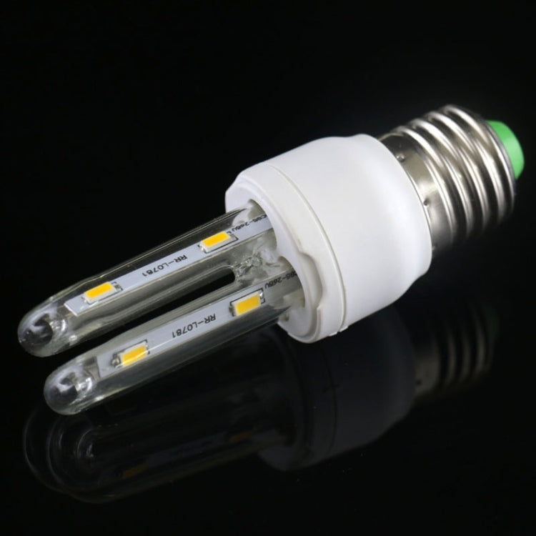 E27 2U Shape Transparent Cover 3W Corn Light Bulb, 8 LED SMD 5730, 180LM, W