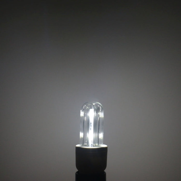 E27 2U Shape Transparent Cover 3W Corn Light Bulb, 8 LED SMD 5730, 180LM, W
