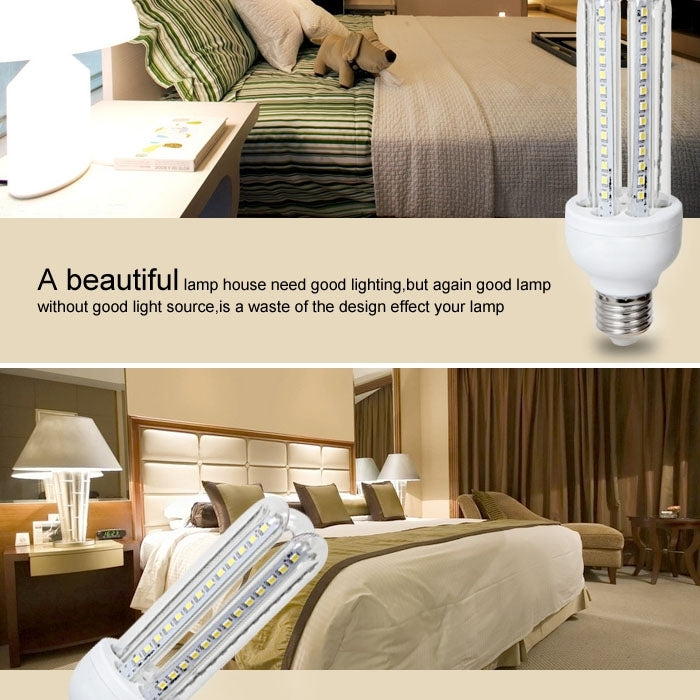 E27 4U Shape 18W 1200-1350LM Corn Light Bulb, 72 LED SMD 5730, W