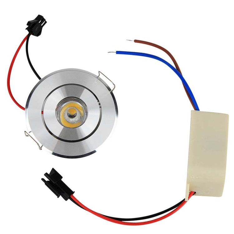 YouOKLight 1W 000LM Down Light Ceiling Lights Bulb, 1 High Power LED, Warm White Light, with Power Driver, AC 90-265V, Hole Size: 55mm