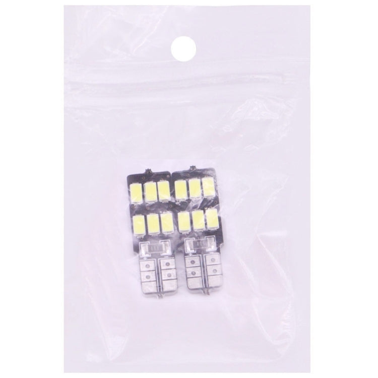 2 PCS T10 2.5W 100LM White Light 6 LED 5730 SMD CANBUS Car Signal Light Bulb
