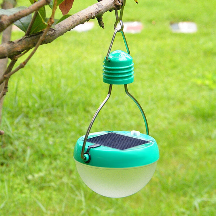 500mAh 7-LED Waterproof Solar Light Bulb Portable Energy Saving Outdoor Lamp(Green)