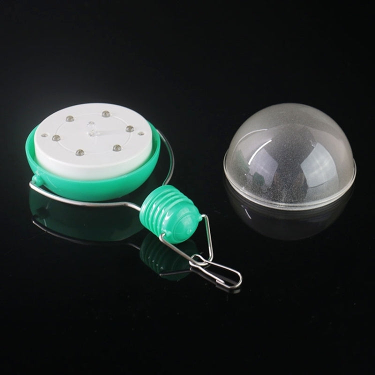 500mAh 7-LED Waterproof Solar Light Bulb Portable Energy Saving Outdoor Lamp(Green)