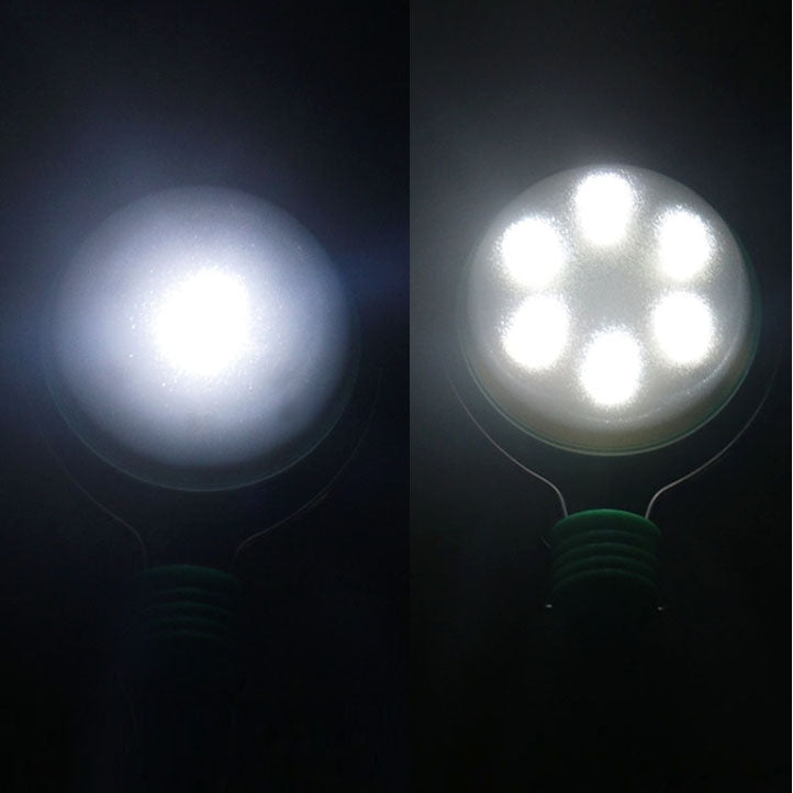 500mAh 7-LED Waterproof Solar Light Bulb Portable Energy Saving Outdoor Lamp(Green)