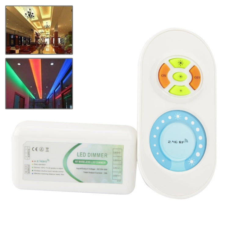 2.4G RF Wireless Color Temperature Adjustable LED Remote Controller DC12-24V
