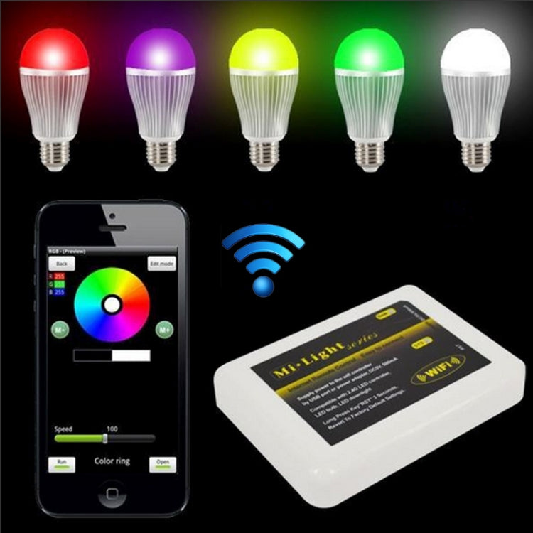 WiFi LED Controller Hub Mi Light Series - Internet Remote Control RGB RGBW Dual White LED Lights Strip with DC 5V 500mA USB Cable for Smartphone