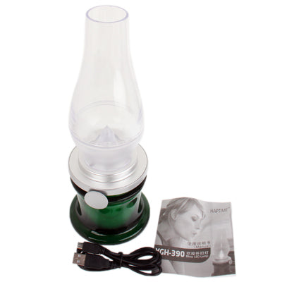YGH-390 USB Blow LED Lamp, Built-in Rechargeable Battery, Size: 25.5 x 9.7 x 9.7cm
