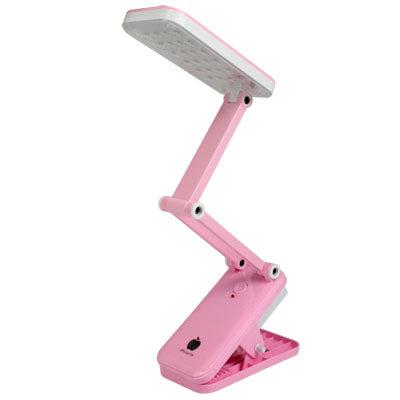 Portable Folding Adjustable Light Electric LED  Lamp, 24 LED, 2W, Rechargeable, Clip Type