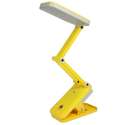 Portable Folding Adjustable Light Electric LED  Lamp, 24 LED, 2W, Rechargeable, Clip Type