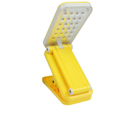 Portable Folding Adjustable Light Electric LED  Lamp, 24 LED, 2W, Rechargeable, Clip Type