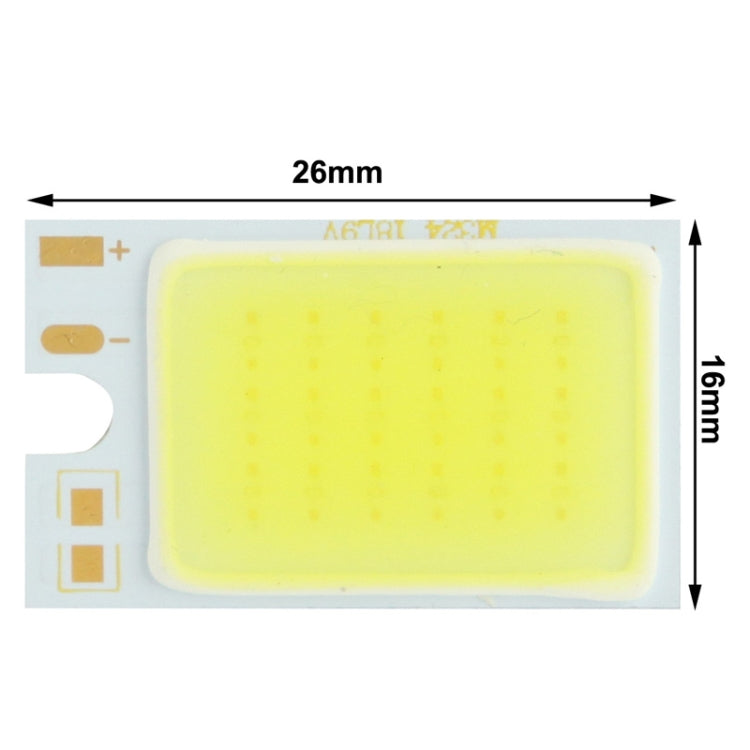 White Light LED Light Lamp Bead, DC 9V-11V / 120mA, Size: 26 x 16mm