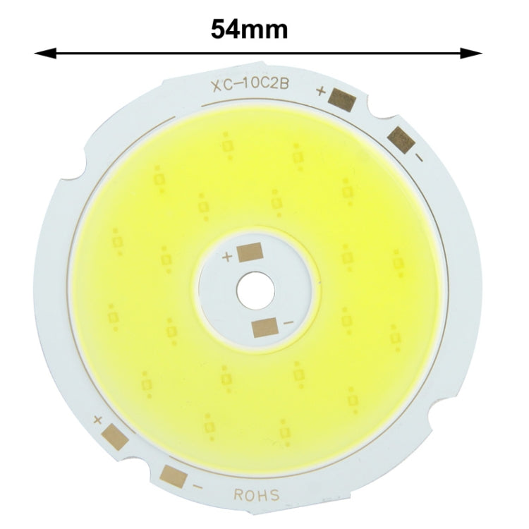 10W White Light LED Light Lamp Bead, DC 32-36V / 300mA, Diameter: 54mm
