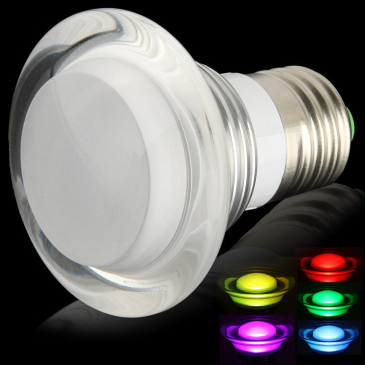 E27 5W Mushroom Style 1-Epileds RGB LED Light Bulb with 24-Key Remote Controller (AC 85-265V)