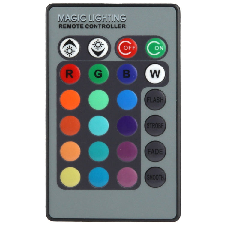 E27 5W Mushroom Style 1-Epileds RGB LED Light Bulb with 24-Key Remote Controller (AC 85-265V)