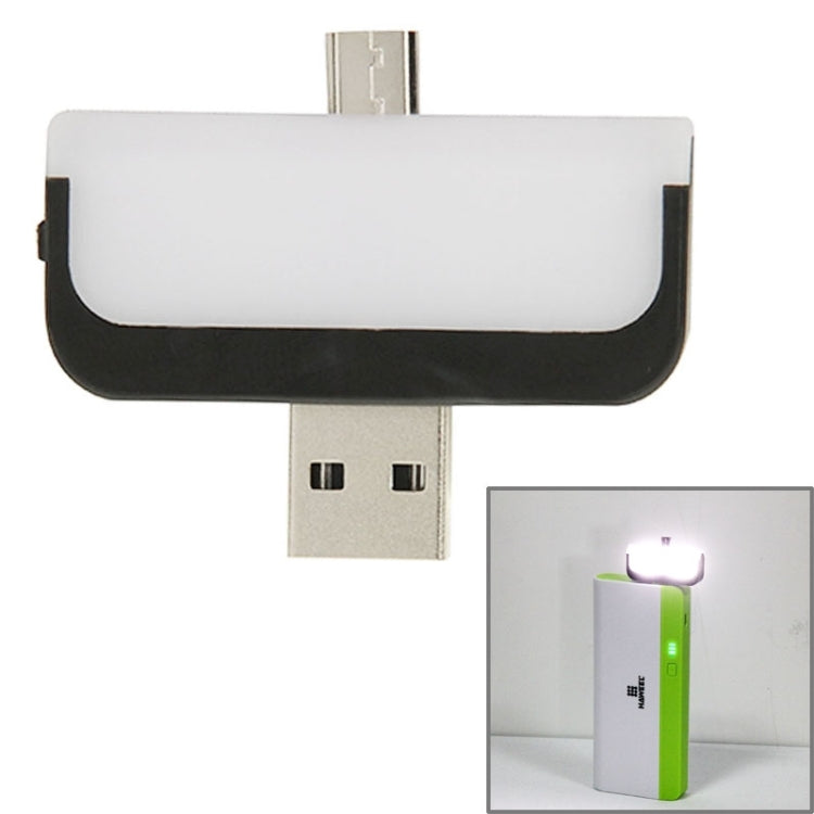 1.2W 2 in 1 Micro USB to USB 2.0 Charger Adapter & Mini USB LED Night Light Lamp