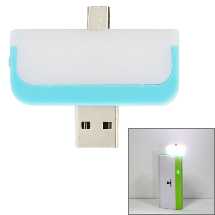1.2W 2 in 1 Micro USB to USB 2.0 Charger Adapter & Mini USB LED Night Light Lamp