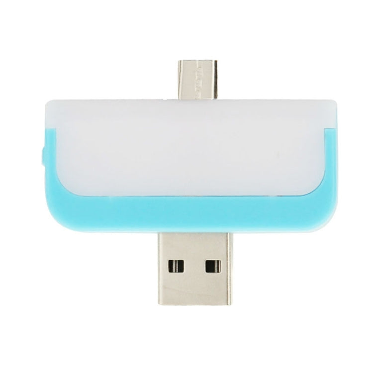 1.2W 2 in 1 Micro USB to USB 2.0 Charger Adapter & Mini USB LED Night Light Lamp