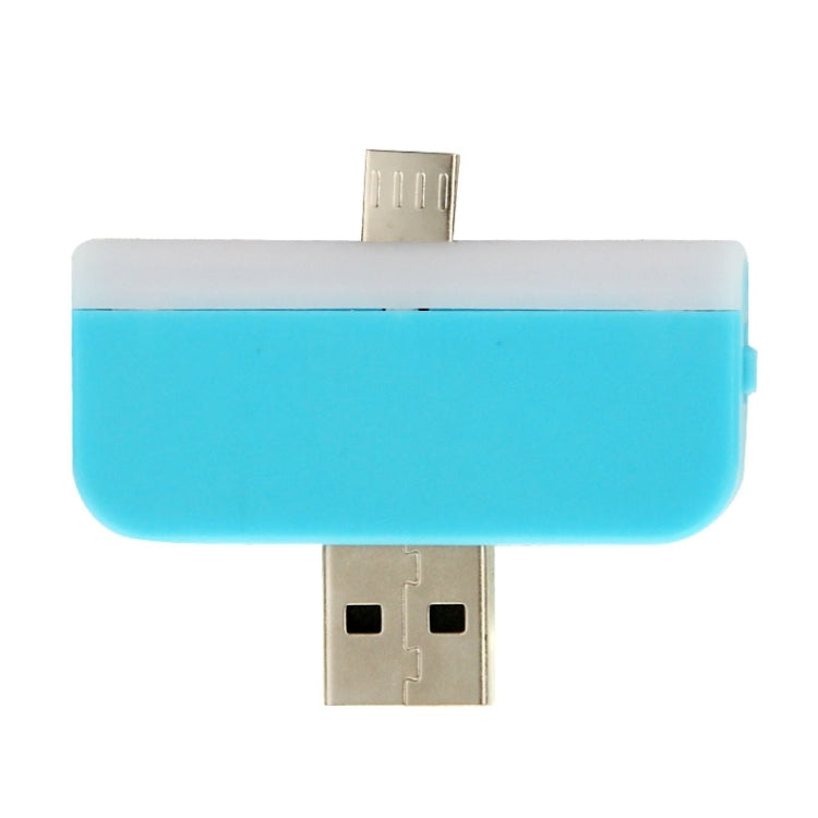 1.2W 2 in 1 Micro USB to USB 2.0 Charger Adapter & Mini USB LED Night Light Lamp
