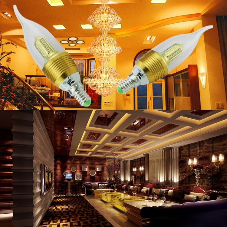 YouOKLight E14 3W 300LM 3000K Warm White Light 32 LED SMD 3014 Light Candle Bulbs Lamp, AC 85-265V