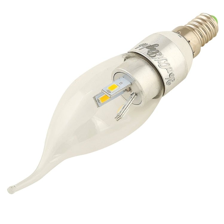 YouOKLight E14 3W 240LM Light Candle Bulbs Lamp, 3000K Warm White Light, 6 LED SMD 5730, AC 85-265V