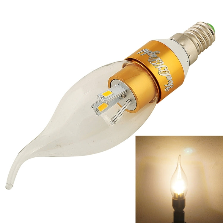 YouOKLight E14 3W 240LM 3000K Warm White Light 6 LED SMD 5730 Light Candle Bulbs Lamp, AC 85-265V