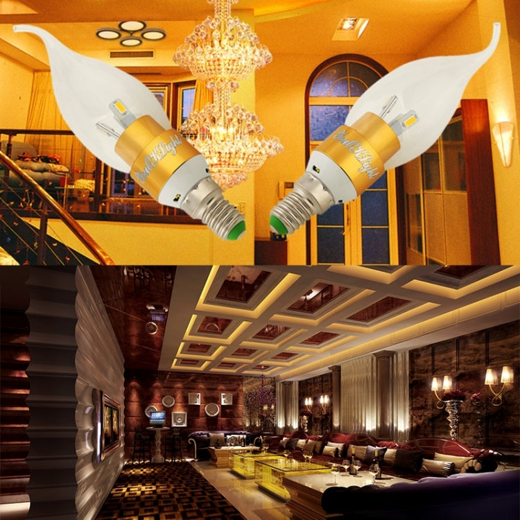YouOKLight E14 3W 240LM 3000K Warm White Light 6 LED SMD 5730 Light Candle Bulbs Lamp, AC 85-265V