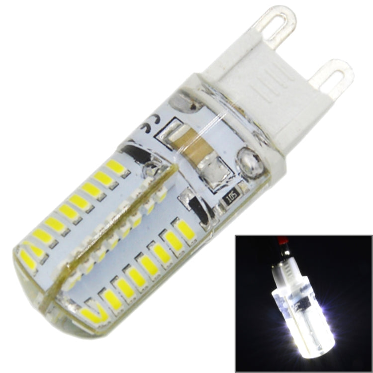 G9 4W 210LM  Silicone Corn Light Bulb, 64 LED SMD 3014, W